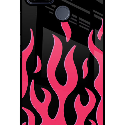 Fire Flames Realme C25/C25s Glass Case