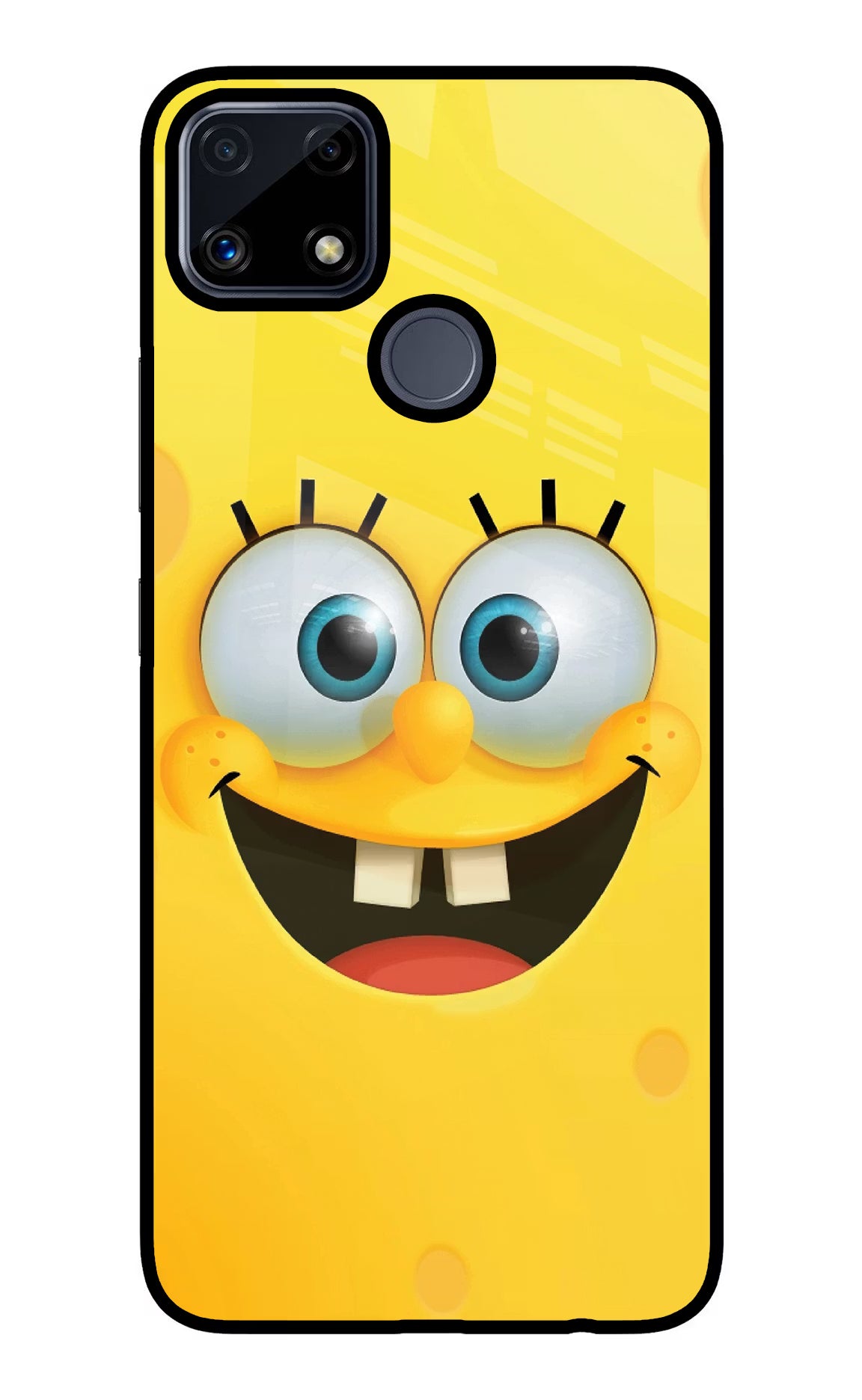 Sponge 1 Realme C25/C25s Glass Case Back Cover by Casekaro