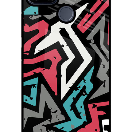 Geometric Graffiti Realme C25/C25s Glass Case