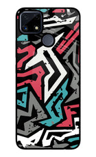 Geometric Graffiti Realme C25/C25s Glass Case