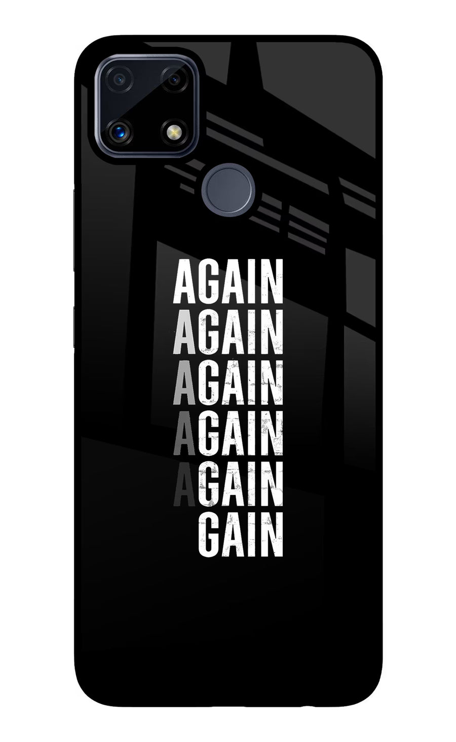Again Again Gain Realme C25/C25s Back Cover, Glass case