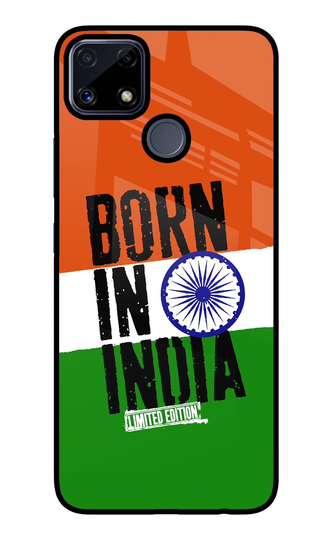 Born in India Realme C25/C25s Glass Case