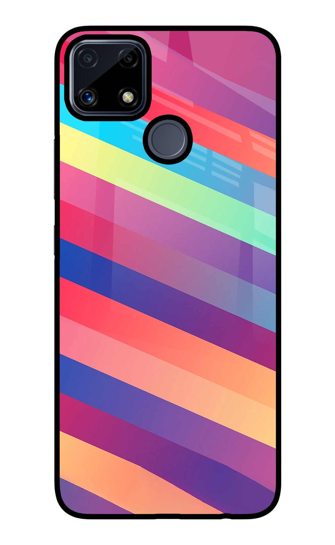 Stripes color Realme C25/C25s Back Cover