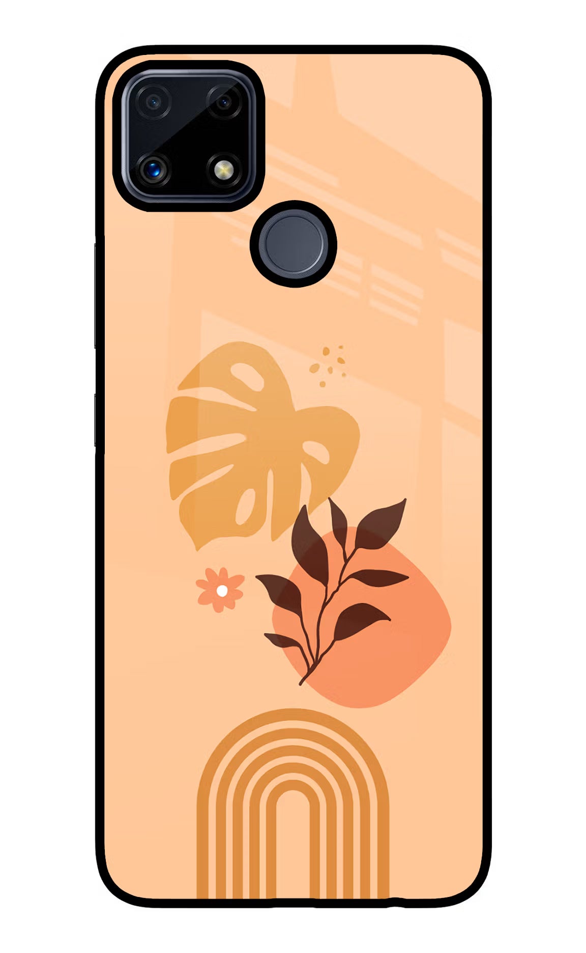 Bohemian Art Realme C25/C25s Glass Case Back Cover by Casekaro