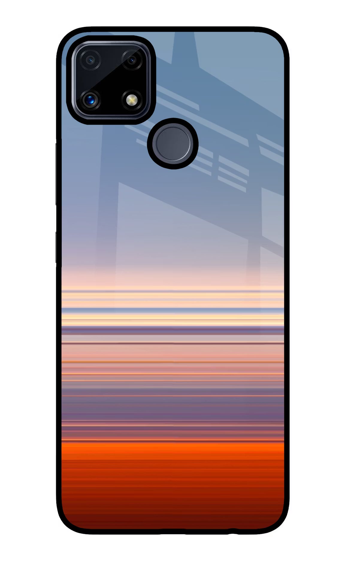 Morning Colors Realme C25/C25s Glass Case Back Cover by Casekaro