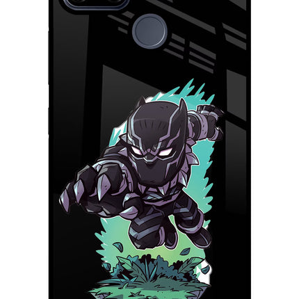 Black Panther Realme C25/C25s Glass Case Back Cover by Casekaro