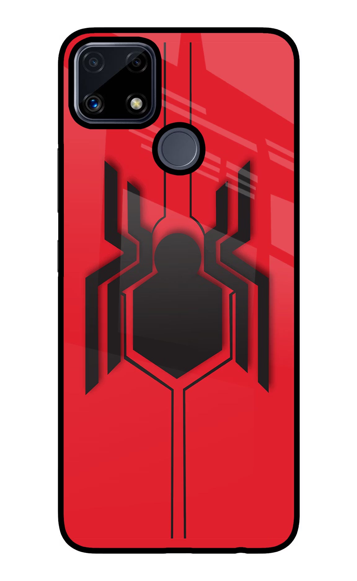 Spider Realme C25/C25s Glass Case Back Cover by Casekaro