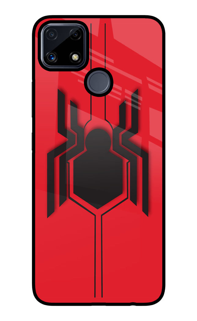 Spider Realme C25/C25s Glass Case Back Cover by Casekaro