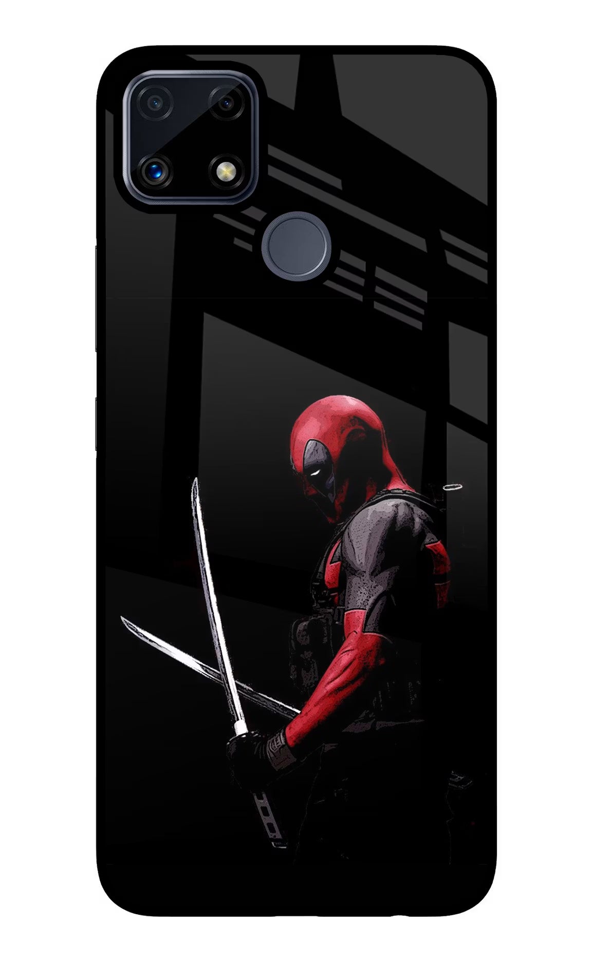 Deadpool Realme C25/C25s Glass Case Back Cover by Casekaro