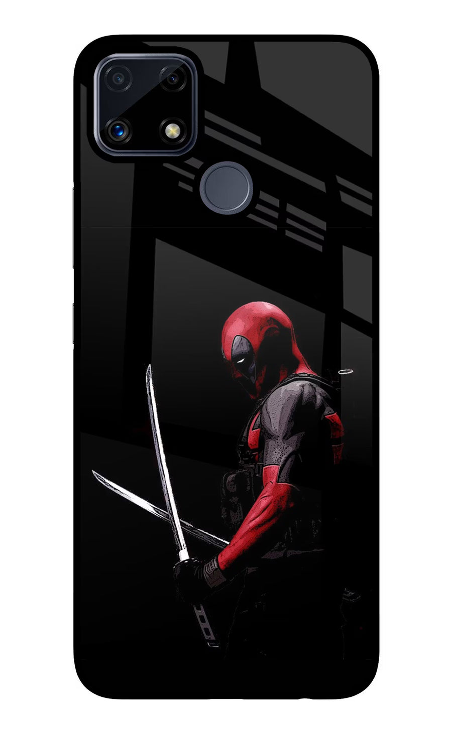 Deadpool Realme C25/C25s Back Cover, Glass case