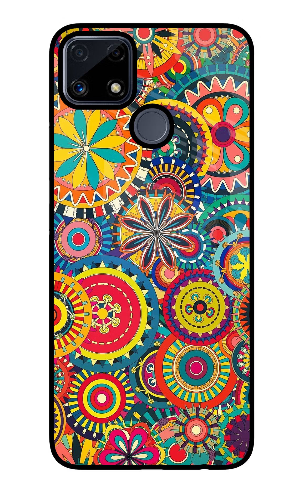 Gol Gol Art Realme C25/C25s Glass Case Back Cover by Casekaro