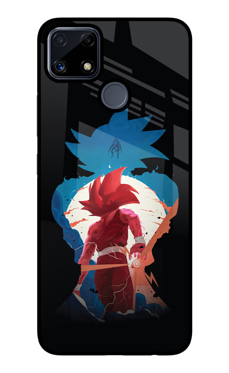 Goku Realme C25/C25s Back Cover, Glass case