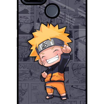 Chota Naruto Realme C25/C25s Glass Case Back Cover by Casekaro