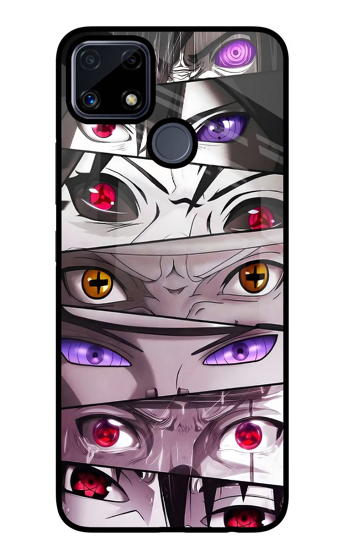 Naruto Anime Realme C25/C25s Glass Case Back Cover by Casekaro