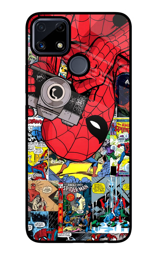 Spider Man Realme C25/C25s Glass Case