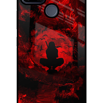 Itachi Uchiha Realme C25/C25s Glass Case Back Cover by Casekaro