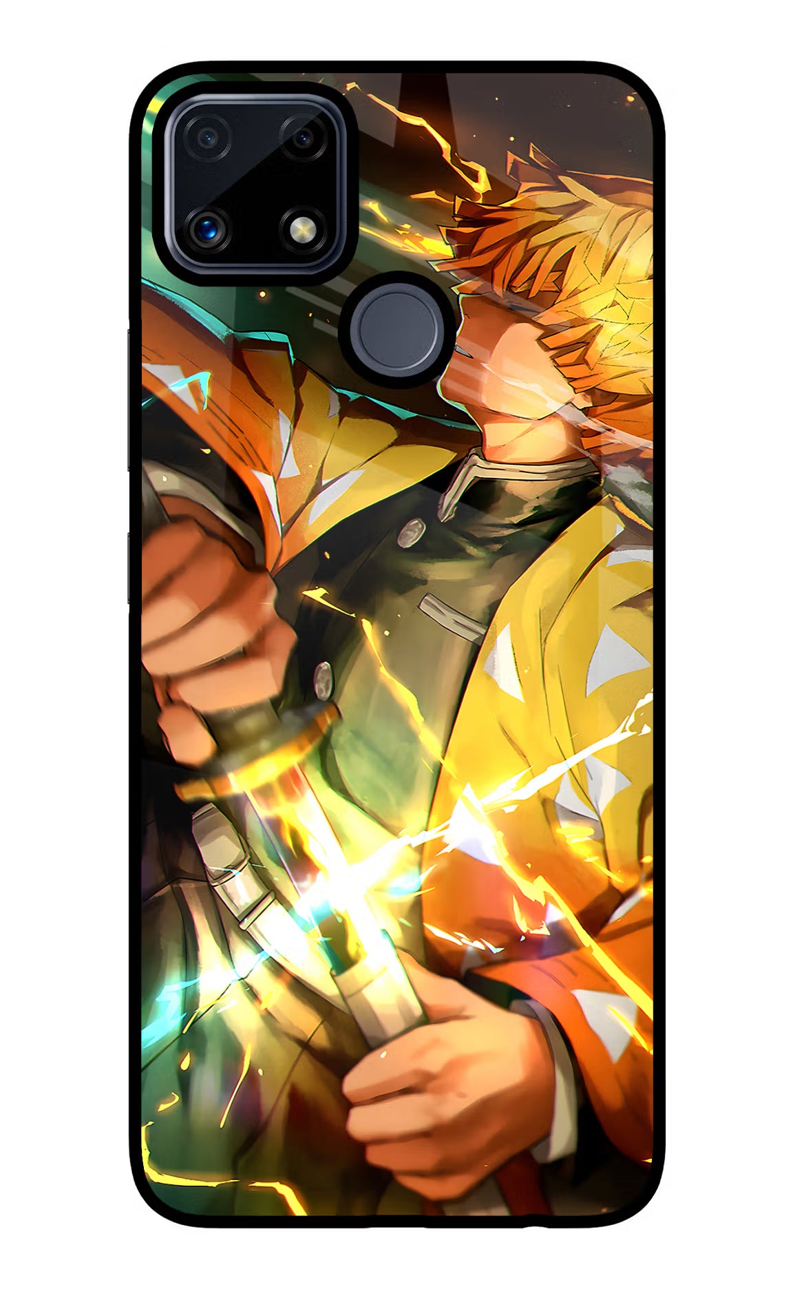 Demon Slayer Realme C25/C25s Glass Case Back Cover by Casekaro