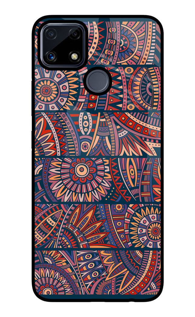 African Culture Design Realme C25/C25s Glass Case Back Cover by Casekaro