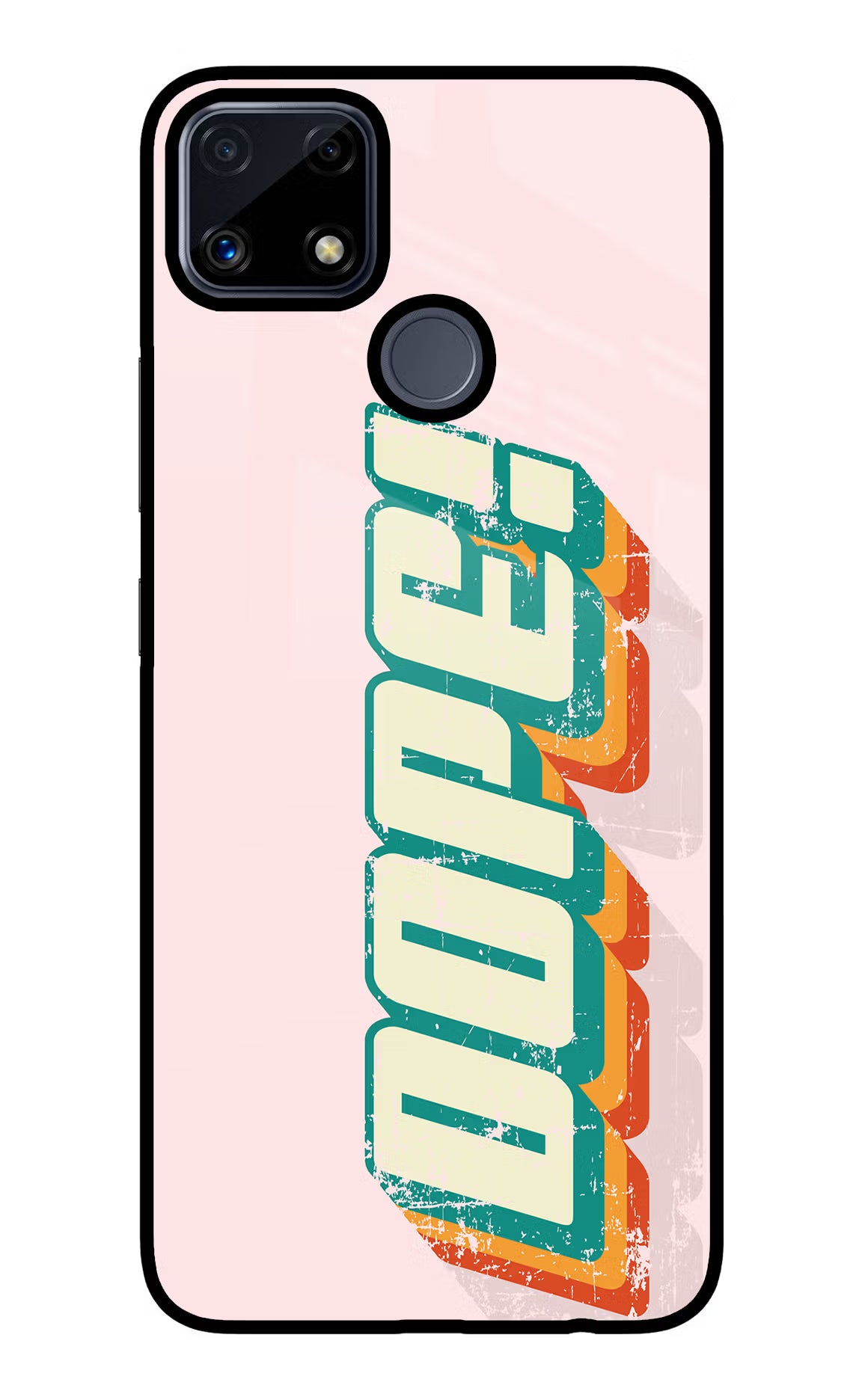 Dope Realme C25/C25s Glass Case Back Cover by Casekaro