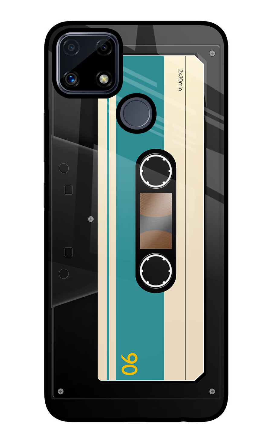 Cassette Realme C25/C25s Back Cover, Glass case