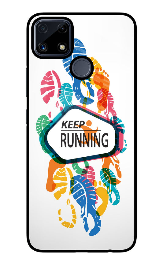 Keep Running Realme C25/C25s Glass Case