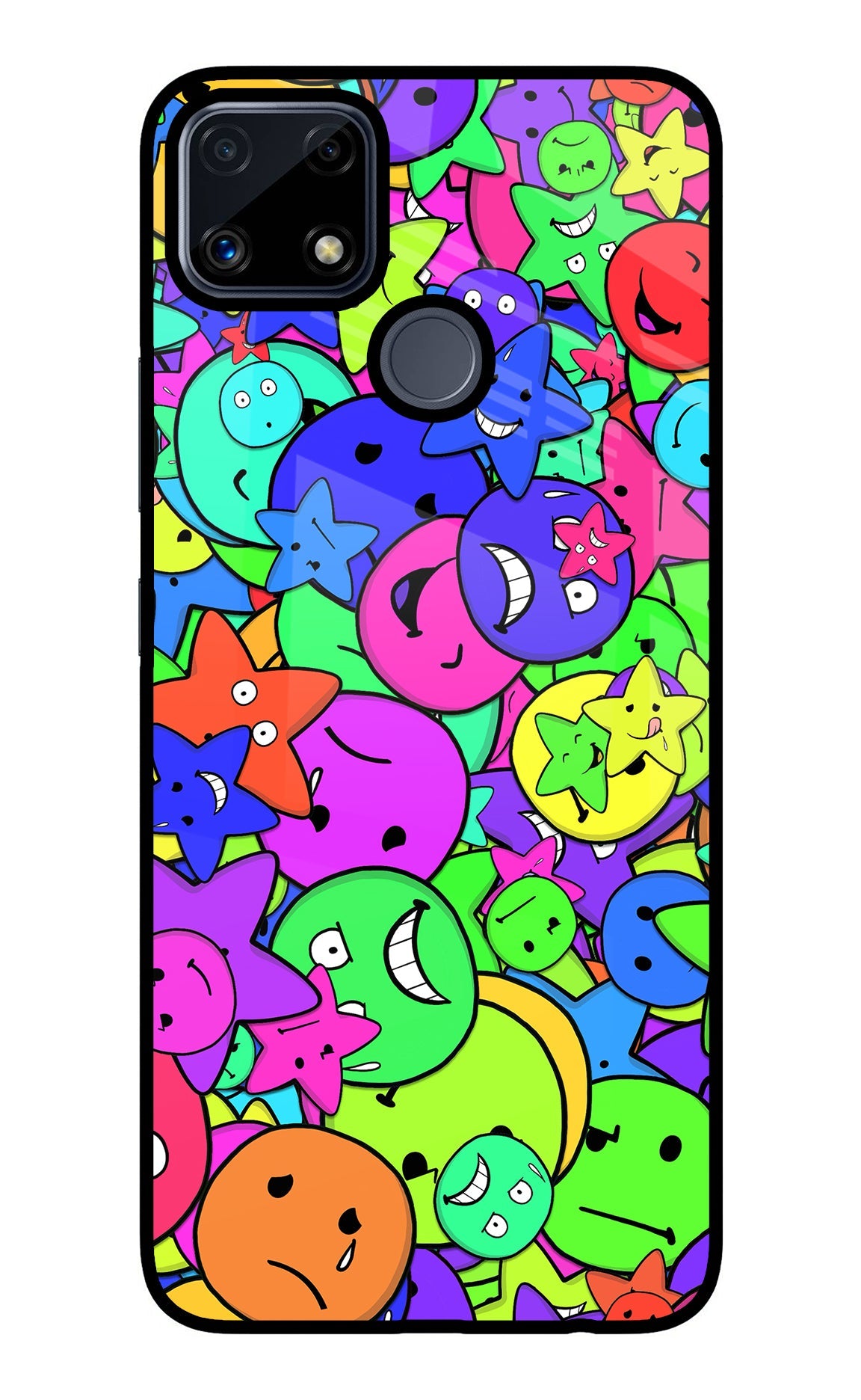 Fun Doodle Realme C25/C25s Glass Case