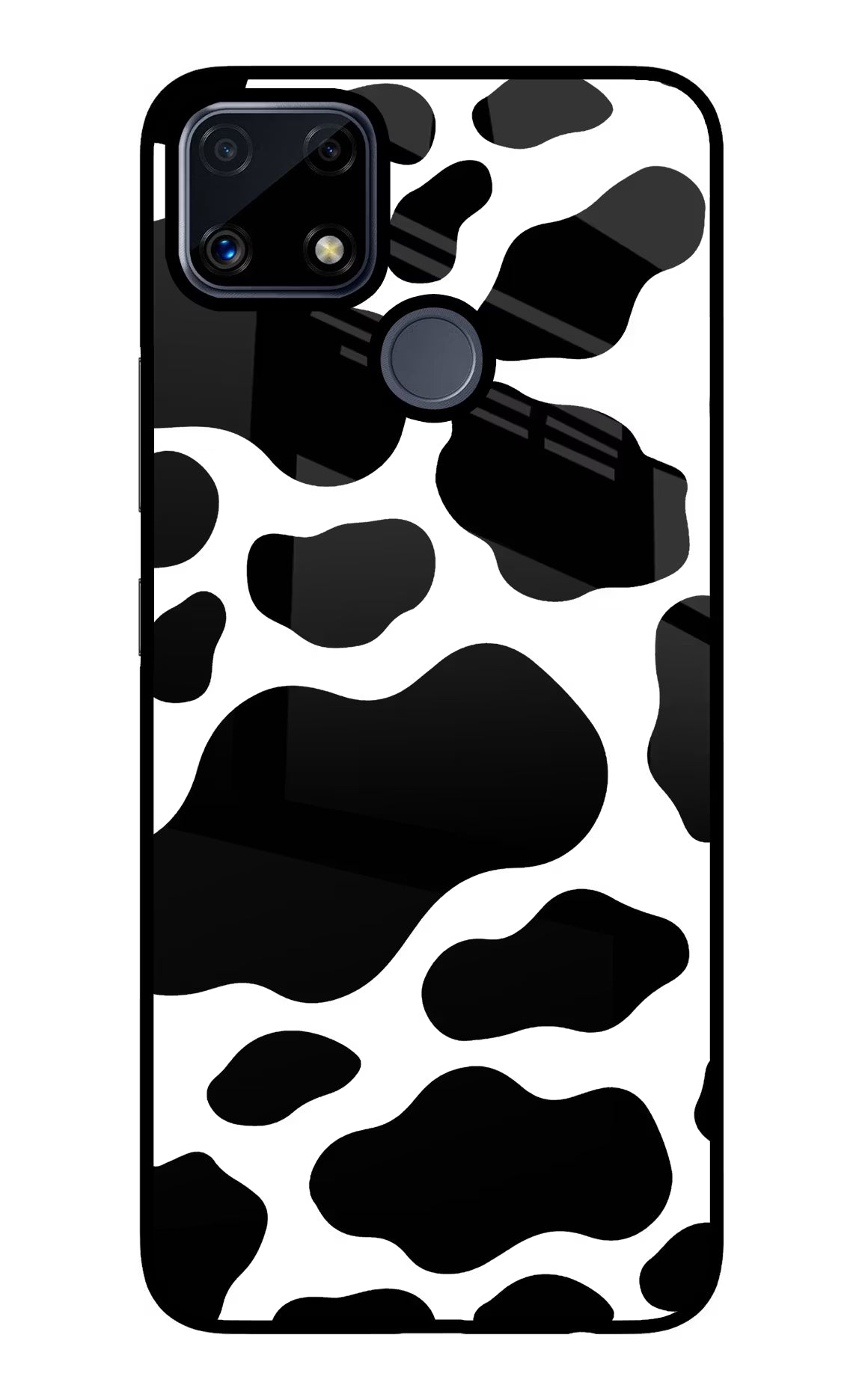 Cow Spots Realme C25/C25s Glass Case Back Cover by Casekaro