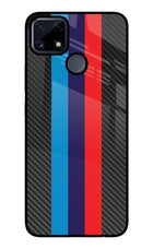 BMW Stripes Pattern Realme C25/C25s Glass Case