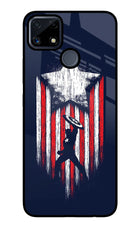 Captain America Marvel Art Realme C25/C25s Glass Case