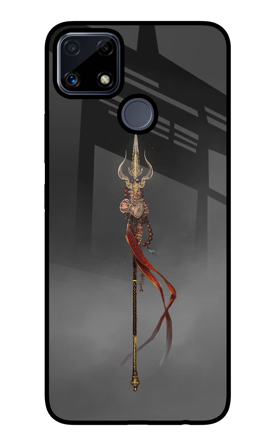 Shiv Trishul Realme C25/C25s Glass Case Back Cover by Casekaro