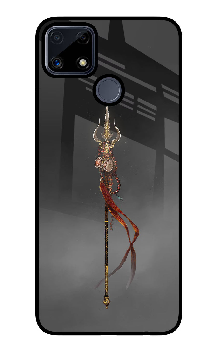 Shiv Trishul Realme C25/C25s Back Cover, Glass case