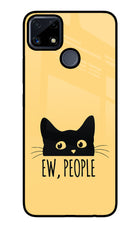 Ew People Catitude Realme C25/C25s Glass Case