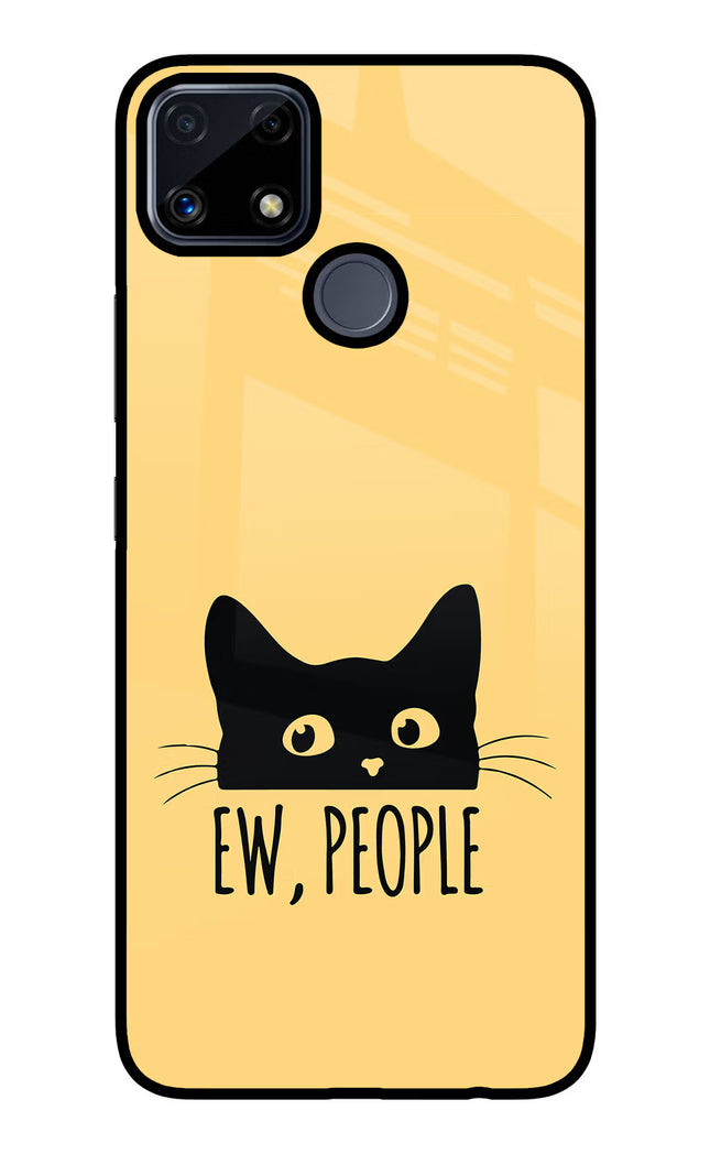 Ew People Catitude Realme C25/C25s Glass Case