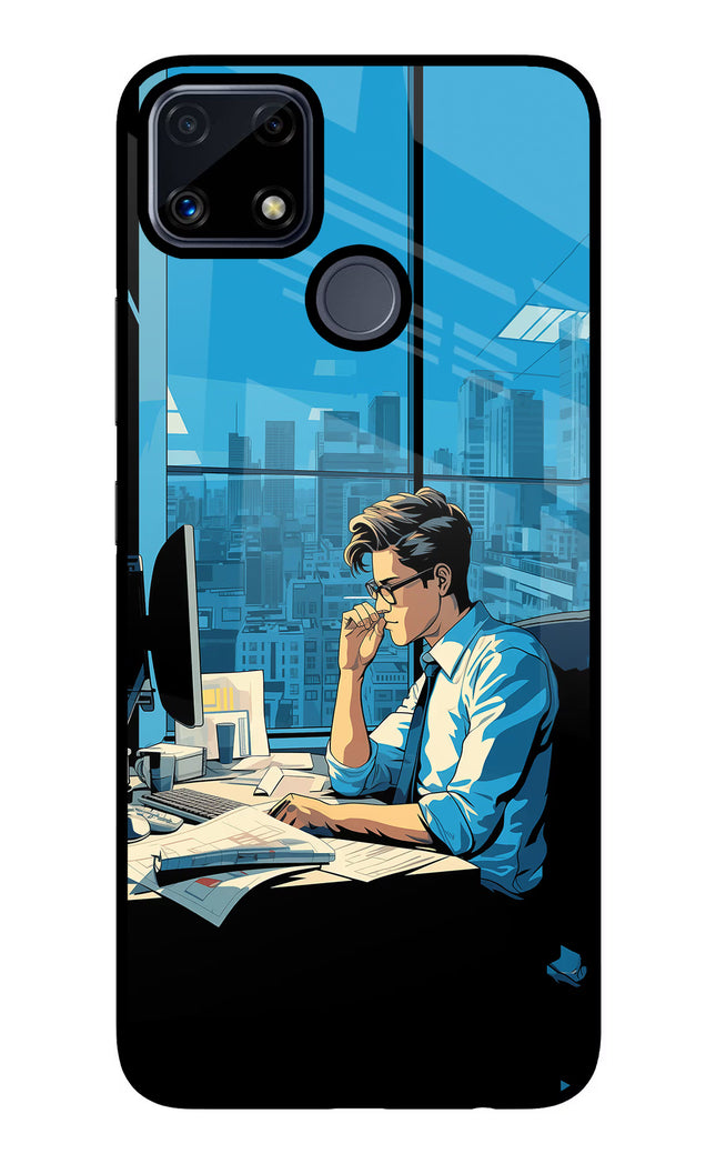 Focused Hustler (AI Generated) Realme C25/C25s Glass Case