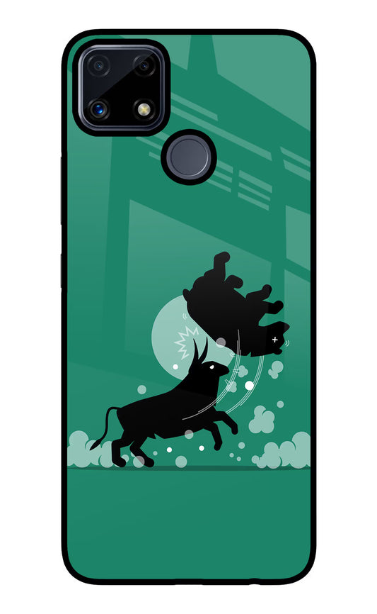 Bull Conqueror Realme C25/C25s Glass Case