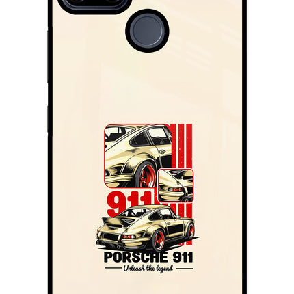 Classic Porsche 911 Realme C25/C25s Glass Case Back Cover by Casekaro