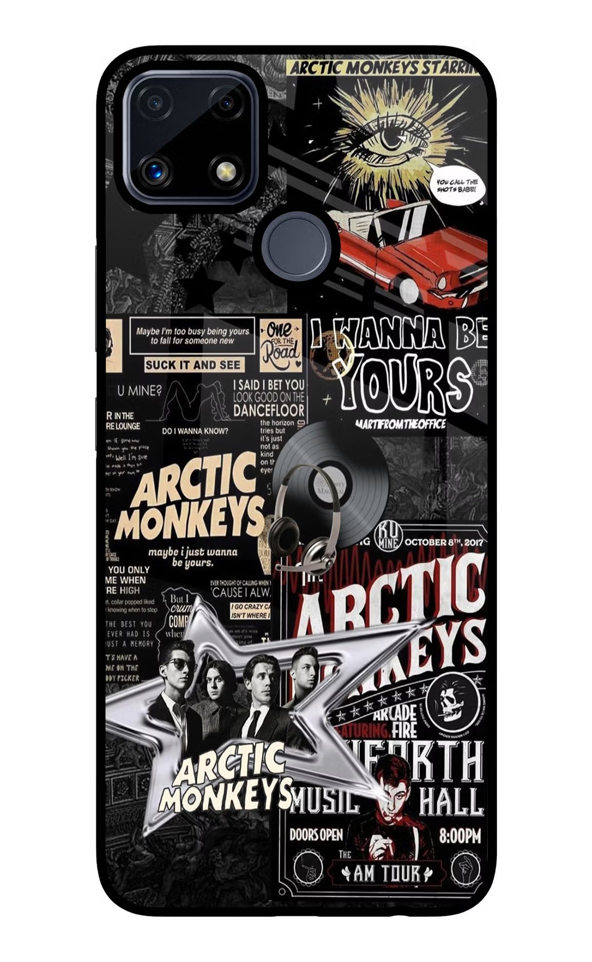 Arctic Monkeys Realme C25/C25s Glass Case Back Cover by Casekaro