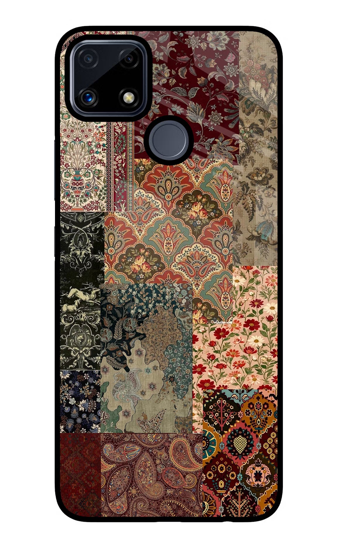 Desi Print Realme C25/C25s Glass Case Back Cover by Casekaro
