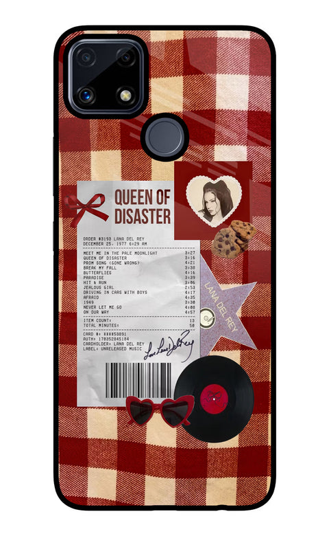 Queen of Disaster Realme C25/C25s Glass Case
