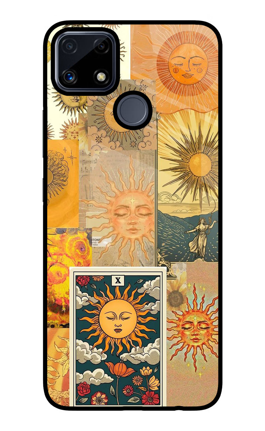 Sun Realme C25/C25s Back Cover, Glass case