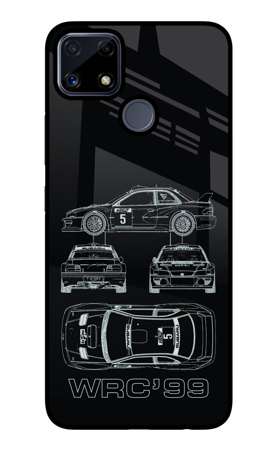 WRC'99 Realme C25/C25s Back Cover, Glass case