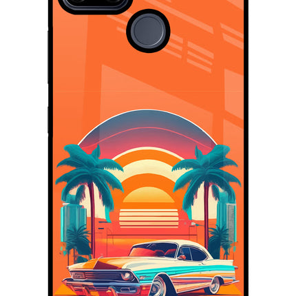 Palm Drive 80s Realme C25/C25s Glass Case
