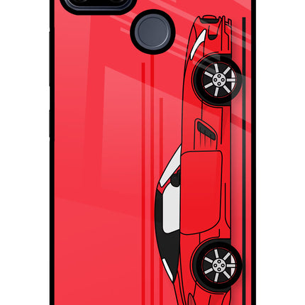 Red Velocity Realme C25/C25s Glass Case