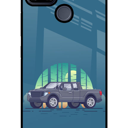 Retro Garage Vibe Realme C25/C25s Glass Case
