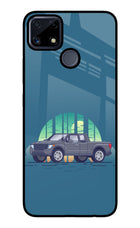 Retro Garage Vibe Realme C25/C25s Glass Case