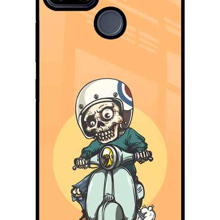 Undead Biker Realme C25/C25s Glass Case