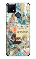 Aquarius Zodiac Realme C25/C25s Glass Case