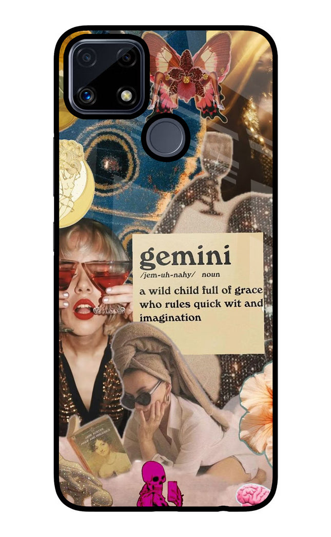 Gemini Zodiac Realme C25/C25s Glass Case