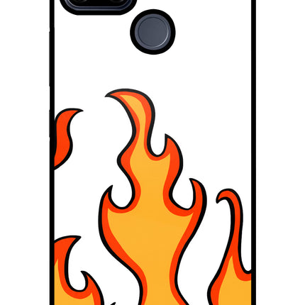 Fired Up – White Realme C25/C25s Glass Case