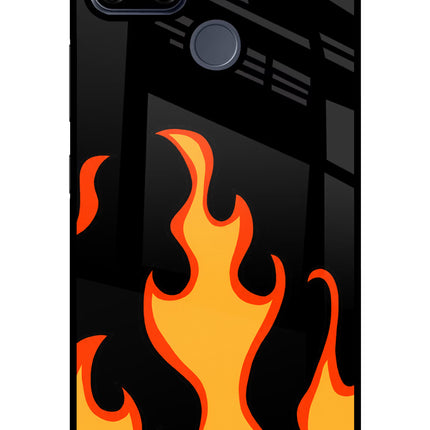 Fired Up – Black Realme C25/C25s Glass Case